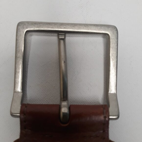 Talbots Leather/Jute Cognac Belt Sz S - Picture 7 of 9